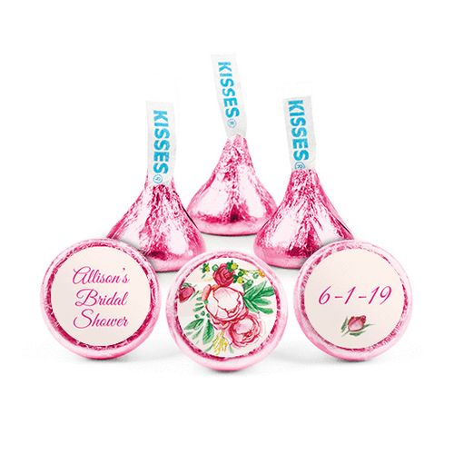 Personalized Bridal Shower Fabulous Floral Hershey's Kisses