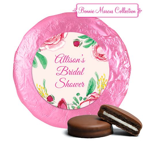 Personalized Chocolate Covered Oreos - Bridal Shower Fabulous Floral