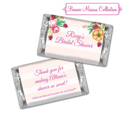 Personalized Hershey's Miniatures - Bonnie Marcus Bridal Shower Fabulous Floral