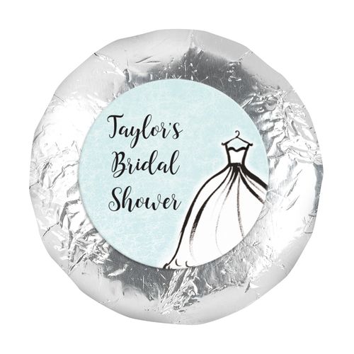 Personalized 1.25" Stickers - Bridal Shower Reception Elegance (48 Stickers)