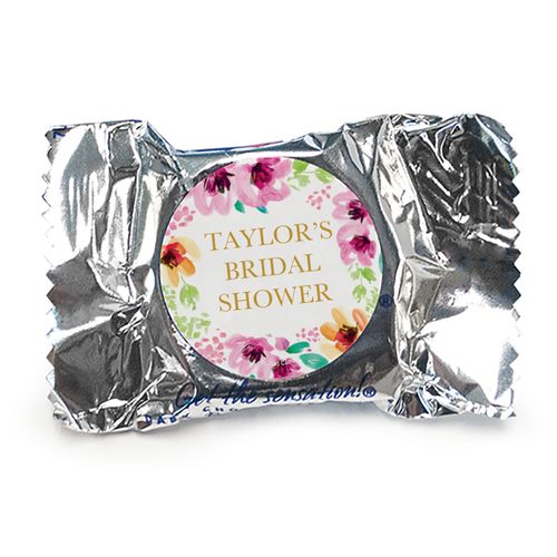 Personalized York Peppermint Patties - Bridal Shower Reception Botanical Bubbly