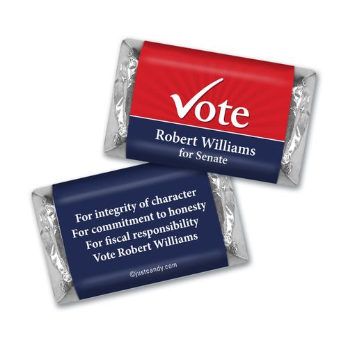 Personalized Hershey's Miniatures - Election Campaigns Vote Yes