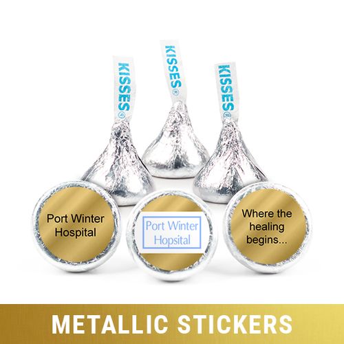 Personalized Hershey's Kisses - Metallic Business Add Your Logo