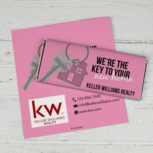 Personalized Chocolate Bar Wrappers Only - New Home Keys