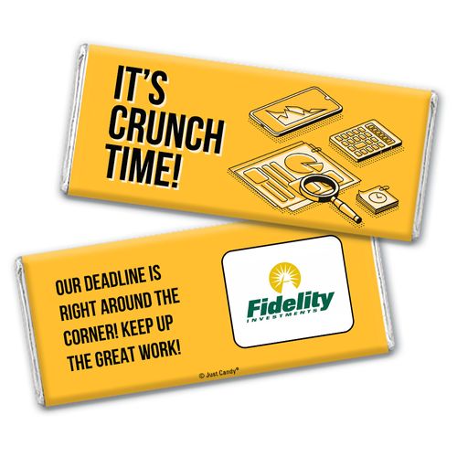 Personalized Logo It's Crunch Time Chocolate Bar