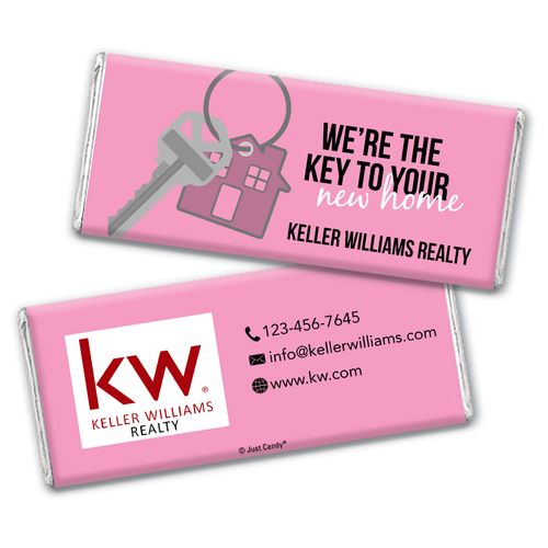 Personalized Chocolate Bar & Wrapper - New Home Keys