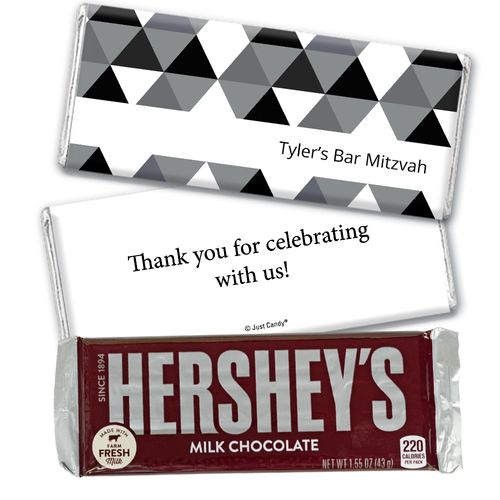 Bar Mitzvah Personalized Hershey's Milk Chocolate Bar Triangle Pattern