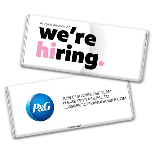 Personalized Chocolate Bar & Wrapper - We're Hiring