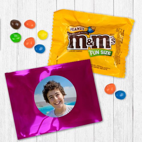 Personalized Bar Mitzvah Add Your Photo - Peanut M&Ms
