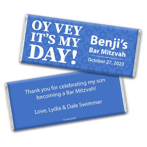 Personalized Bar Mitzvah! Chocolate Bar - Oy Vey