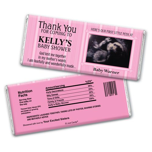First Peek Personalized Candy Bar - Wrapper Only