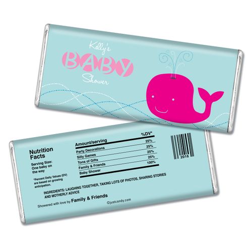 Whale Babies Personalized Hershey's Bar Assembled