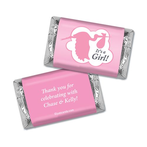 Here Comes the Stork Personalized Miniature Wrappers