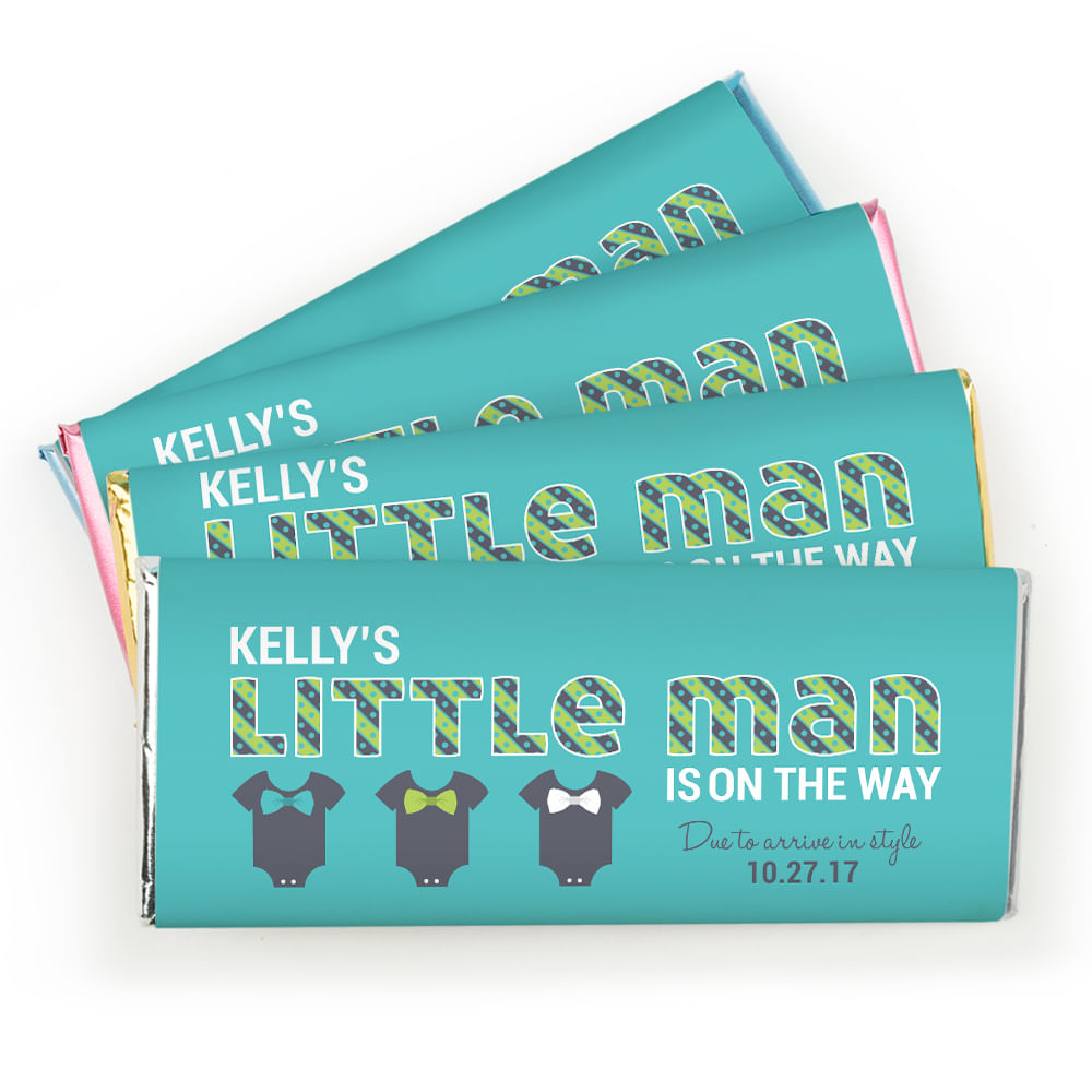 Baby Shower Candy Bar Wrappers Bow Tie Baby Personalized Candy Bar