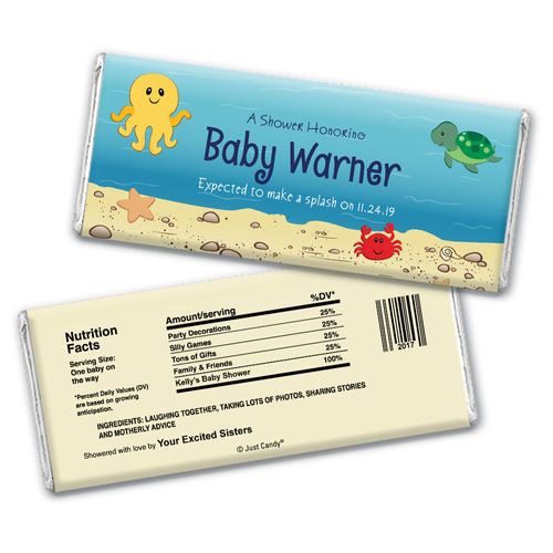Bubbles of Joy Personalized Candy Bar - Wrapper Only