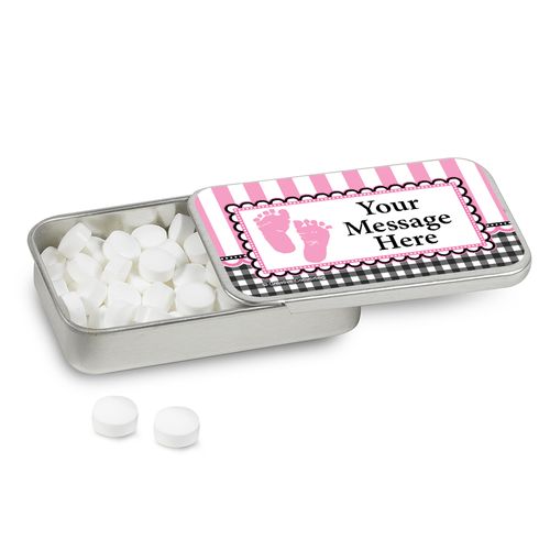 Personalized Sweet Feet Baby Shower Mint Tin