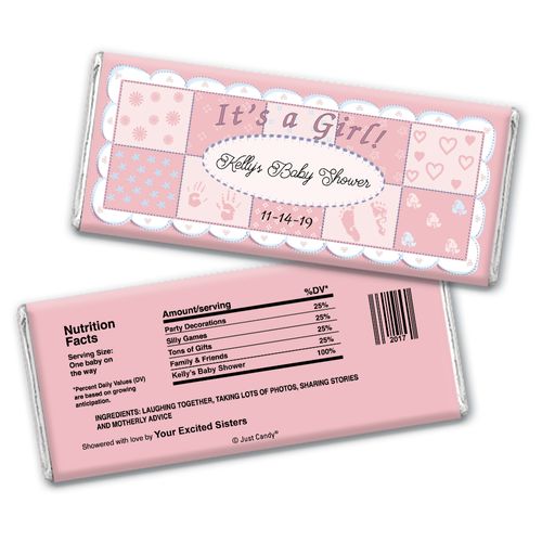 Quilt of Love Personalized Candy Bar - Wrapper Only