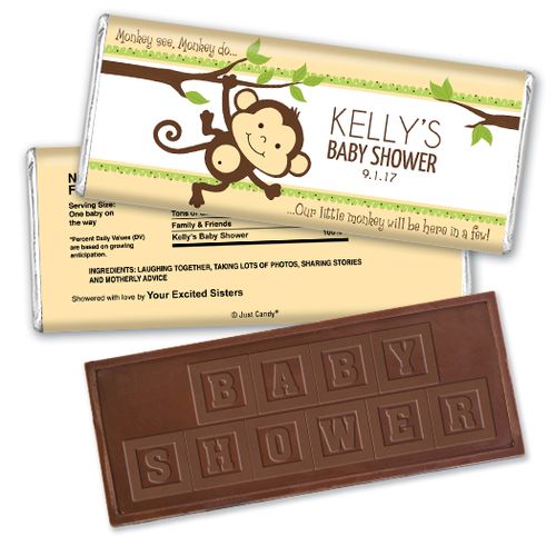 Swing on In Personalized Embossed Chocolate Bar Assembled