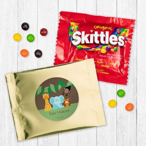 Personalized Baby Shower Jungle Buddies - Skittles