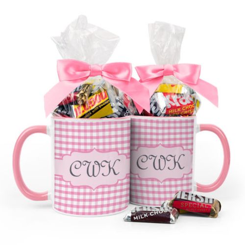 Personalized Baby Shower Initials 11oz Mug with Hershey's Miniatures