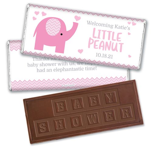 Baby Shower Personalized Embossed Chocolate Bar Little Peanut