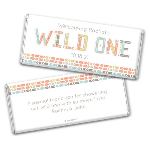 Here Comes the Wild One Personalized Chocolate Bar Wrappers