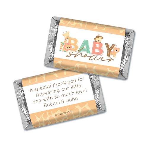 Here Comes the Safari Snuggles Personalized Miniature Wrappers