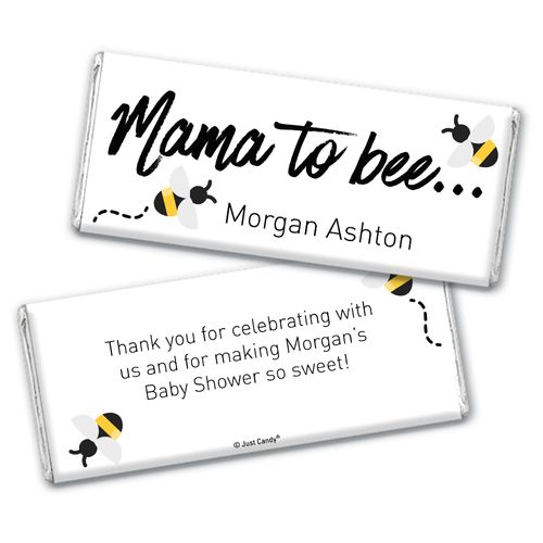 Here Comes the Mama to Bee Personalized Chocolate Bar Wrappers