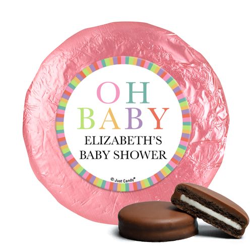 Personalized Happy Baby Baby Shower Milk Chocolate Covered Oreos