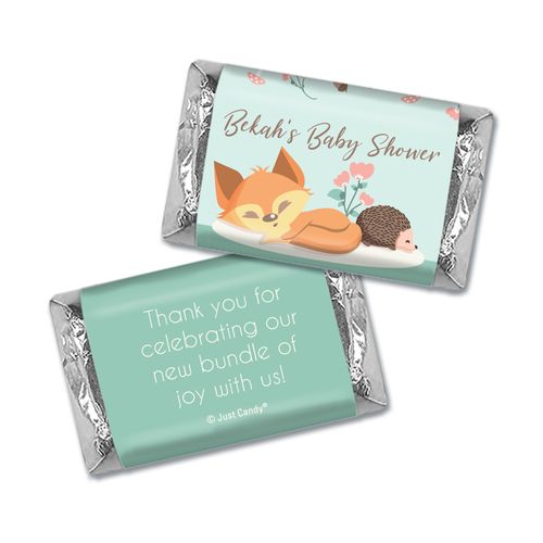Here Comes the Woodland Buddies Personalized Miniature Wrappers