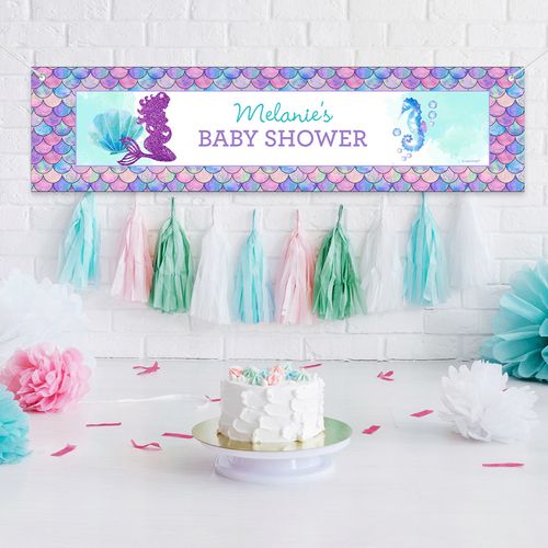 Personalized Mermaid 5 Ft. Banner