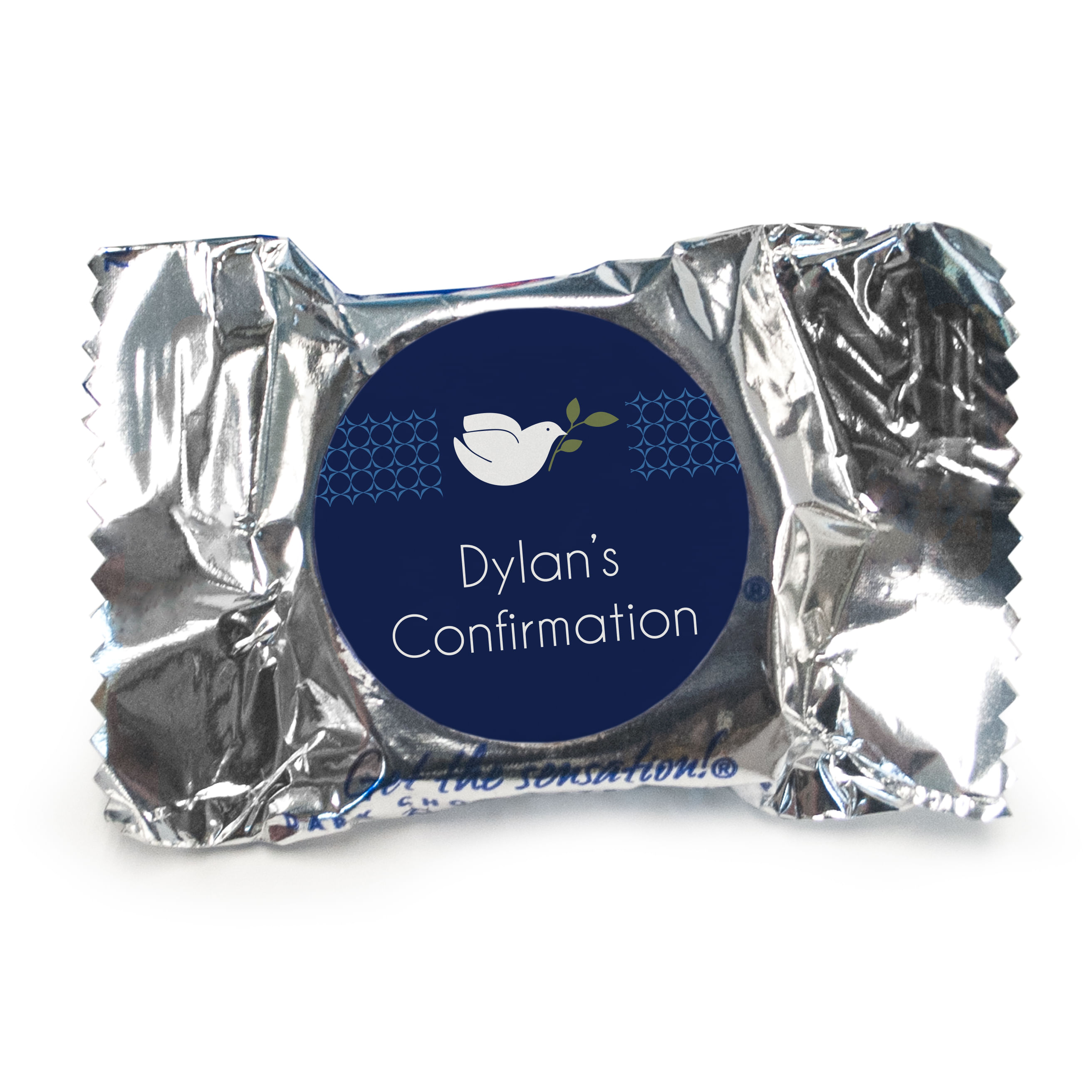 Confirmation Personalized York Peppermint Patties Peace Dove Navy Blue ...