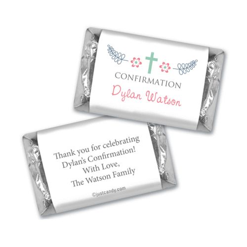 Blooming Life Confirmation Personalized Miniature Wrappers
