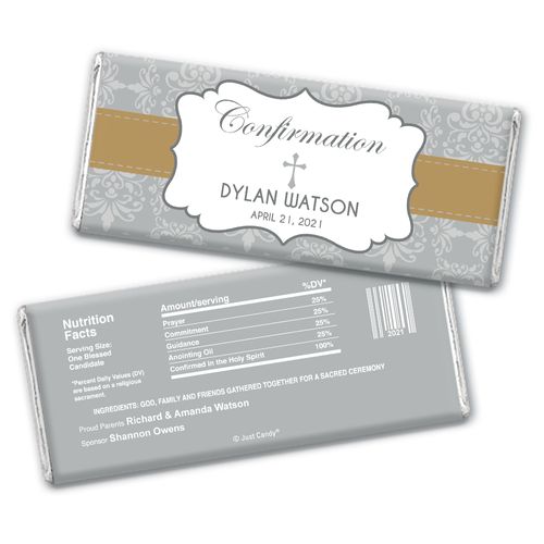 Personalized Confirmation Remembrance Chocolate Bar Wrappers