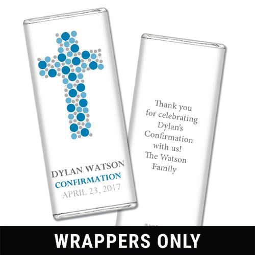 Stepping Stones Confirmation Personalized Candy Bar - Wrapper Only