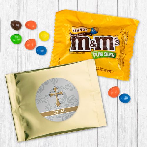 Personalized Confirmation Blessed Cross - Peanut M&Ms