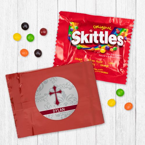 Personalized Confirmation Blessed Cross - Skittles