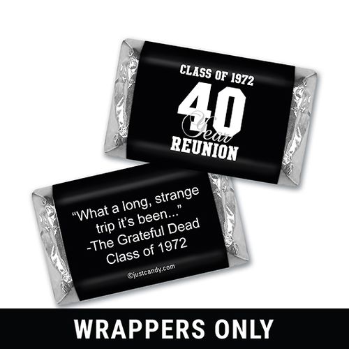 Class Reunion Personalized HERSHEY'S MINIATURES Wrappers Milestone
