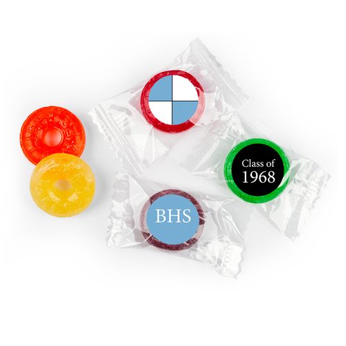 Class Reunion - School Colors Stickers - LifeSavers 5 Flavor Hard Candy (300 Pack)