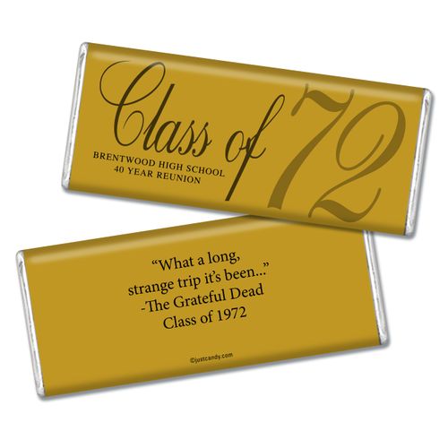 Personalized School Events Chocolate Bar & Wrapper