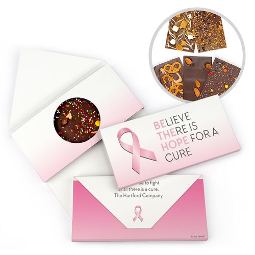 Personalized Be the Hope Breast Cancer Awareness Gourmet Infused Belgian Chocolate Bars (3.5oz)