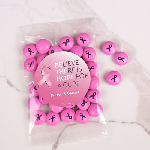 Personalized Breast Cancer Awareness Candy Bag with JC Chocolate Minis - Be the Hope