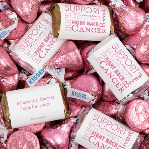 Breast Cancer Awareness Hershey's Miniatures, Kisses and Reese's Peanut Butter Cups