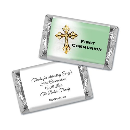 Gold Cross Personalized Miniature Wrappers