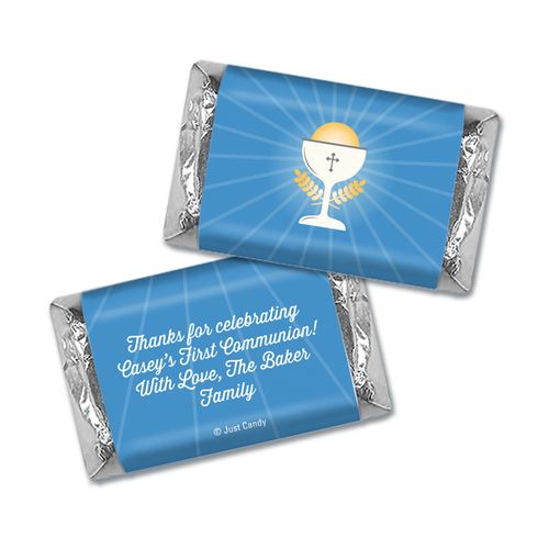 Personalized First Communion Chalice Hershey's Miniatures Wrappers