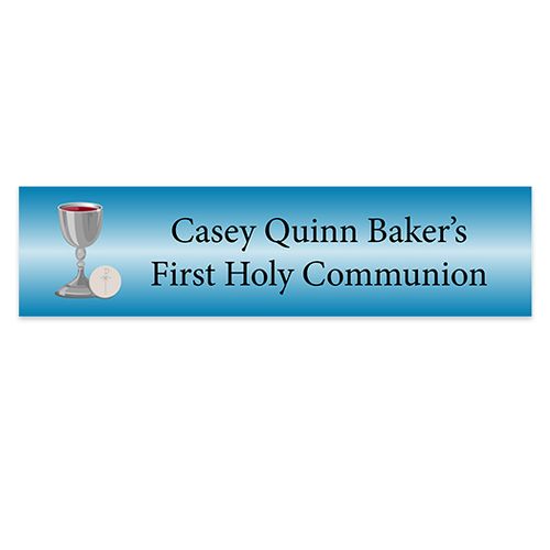 Personalized Communion Host & Silver Chalice 5 Ft. Banner