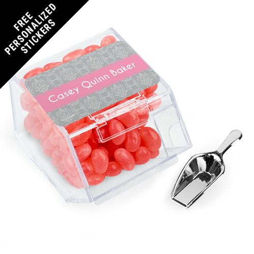 Personalized Communion Candy Bin Dispenser Fluer Di Lis Cross (12 Pack)