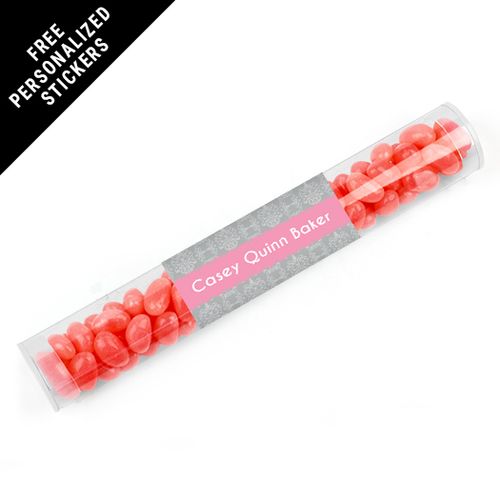 Personalized Communion Gumball Tube Fluer Di Lis Cross (12 Pack)