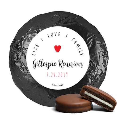 Personalized Chocolate Covered Oreos - Family Reunion Live-Love-Family