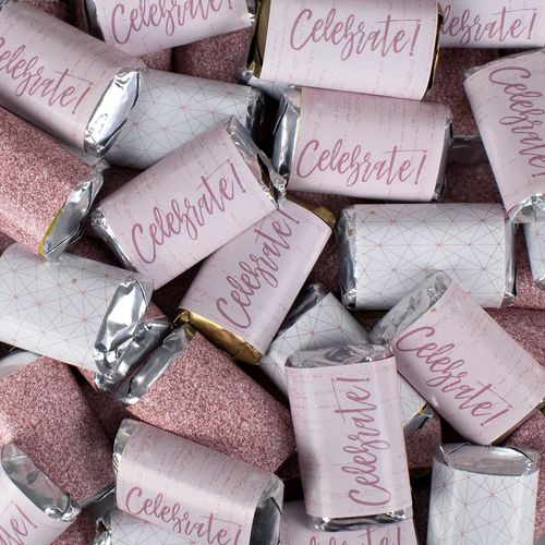 Rose Gold Celebrate Wrapped Hershey's Miniatures